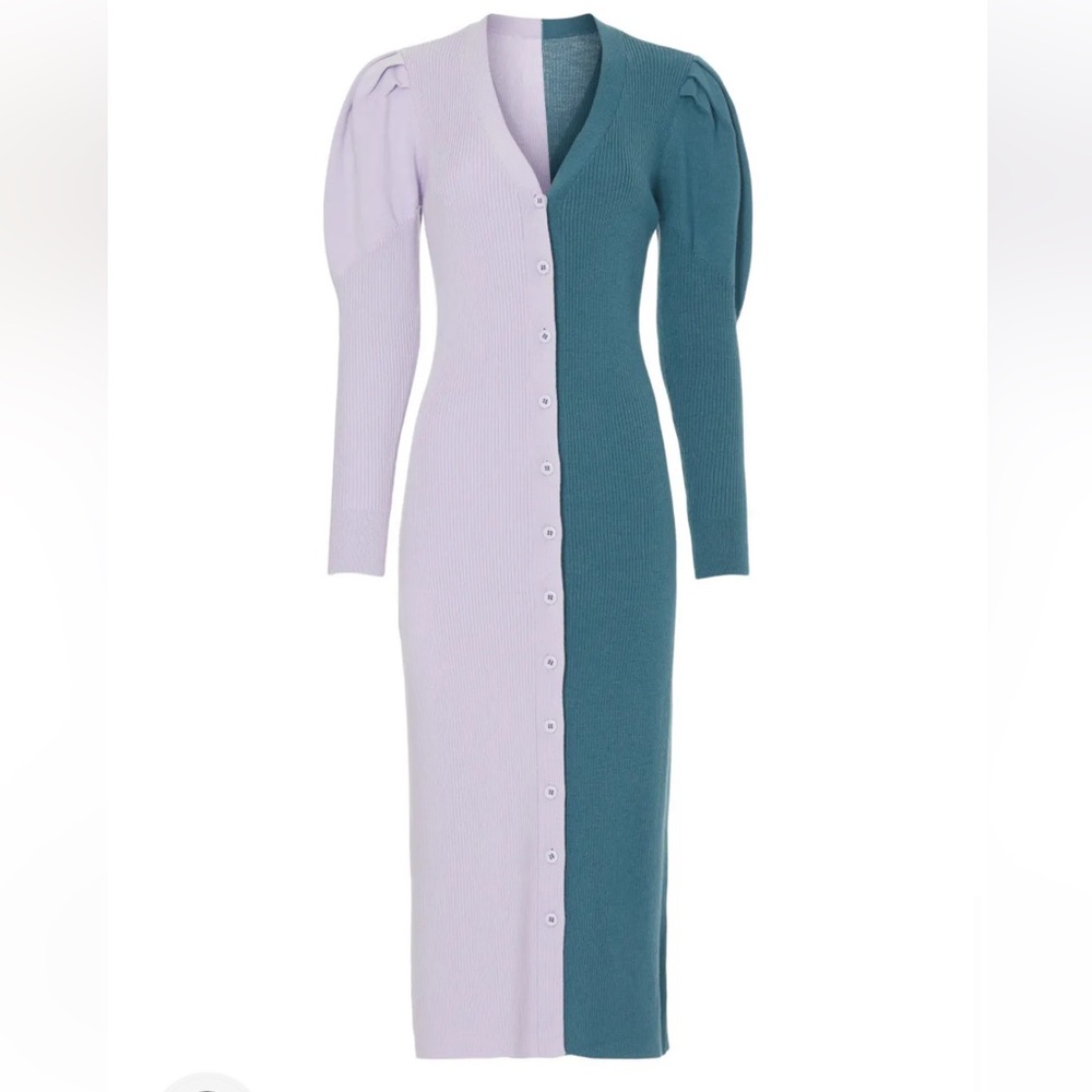 Busayu Two-Tone Knit Dress